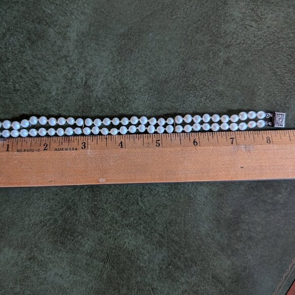 Pearl and Sterling Silver Bracelet - Picture 8 of 8